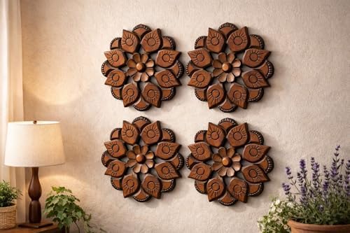 Wooden Designer Wall Hanging Plaques/Wall Plaque Wall Décor Plaques Set of - Image 3