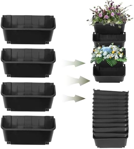 24 Pack Vertical Garden Planter, 13 inch Wall Mounted Planter - Image 5