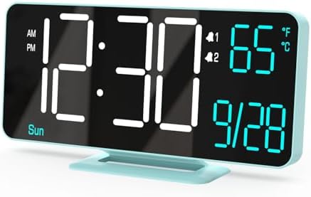 KOSUMOSU Digital Alarm Clock, 6.7in Digital Clock by KOSUMOSUTECHNOLOGY