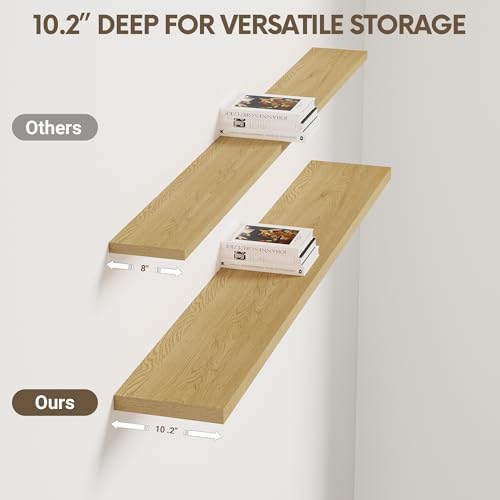 Vivelove 10 Inch Deep Floating Shelves - Image 4