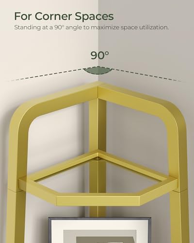 CHOEZON 5-Tier Corner Shelf, 59.6” Corner Storage Stand, Floorstanding Dispaly - Image 5