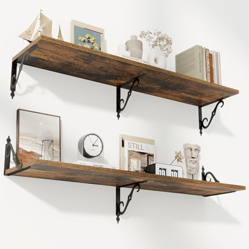 RICHFOCUS 12 Inch Deep Floating Shelves by RICHFOCUS