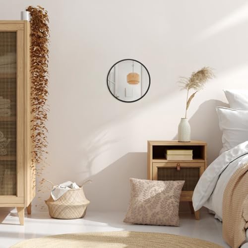 JJUUYOU Circle Wall Mirror 24 Inch Large Round Wall Mounted Antique Mirror - Image 4