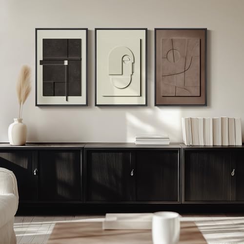 3D Textured Framed Abstract Wall Art Set, 3 Piece Modern Artwork, 16x24 In - Image 6