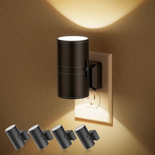 JandCase Night Lights Plug into Wall, Dimmable Night Light, 4 Pack by JandCase
