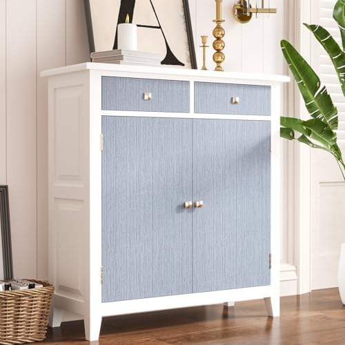 VaryStyle Blue Grasscloth Wallpaper Textured Grass Cloth Peel and Stick - Image 4