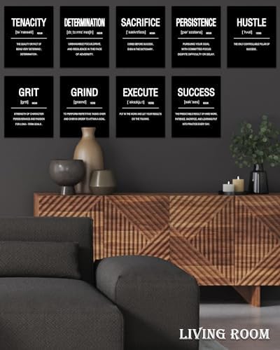 Drsoum Framed Inspirational Office Wall Art Motivational Wall Decor Quotes - Image 5