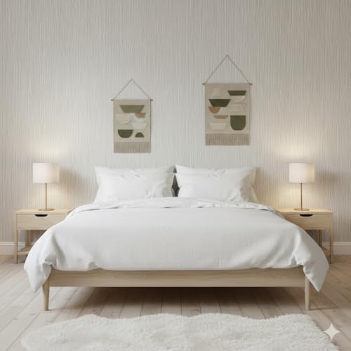 Modern Peel and Stick Wallpaper 17.3" x 197" Self Adhesive Wallpaper Textured - Image 5