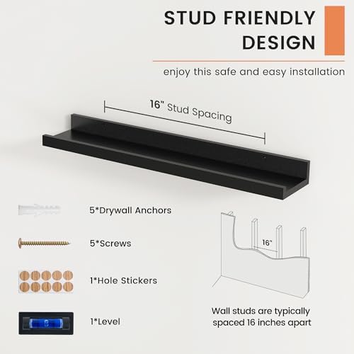 Picture Ledge Shelf, Floating Shelves - Image 5