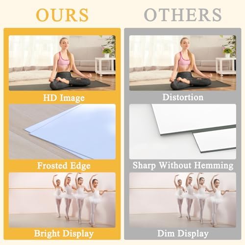 Home Gym Mirror, Frameless Full Length Mirrors - Image 3