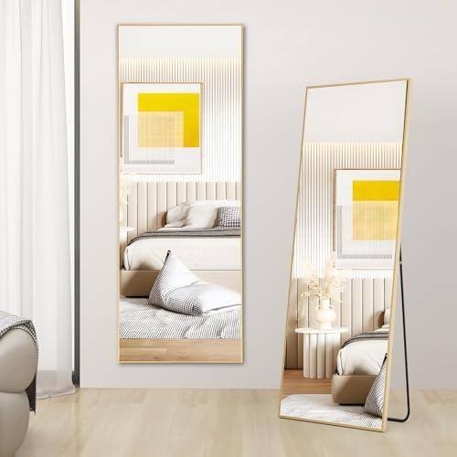 DUMOS Full Length Mirror with stand, Standing Full Body Mirror with - Image 6