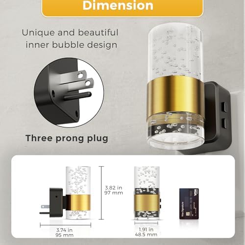 L LOHAS LED Night Lights Plug into Wall, Dusk-to-Dawn Sensor Night Light - Image 5