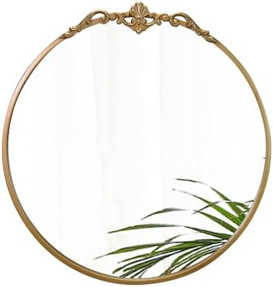 Round Gold Mirror 24.5in Ornate Baroque Antique Bathroom Mirror Large Circle by LOVNAHOMakeYourHomeLovely