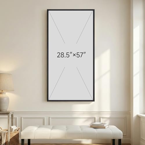 Large Framed Black Beige Neutral Abstract Wall Art, 1 Piece Vertical 30x60 - Image 7