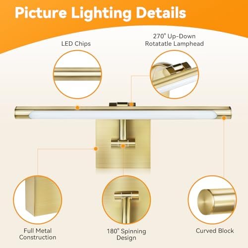 JO.KO 15.75 Inch LED Picture Lights - Image 3