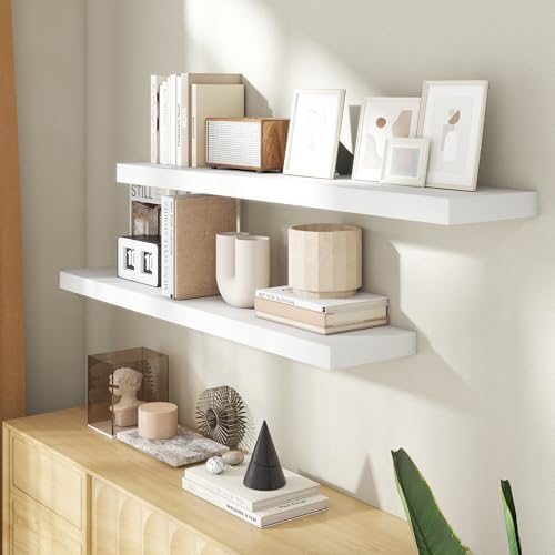 48 Inch Floating shelves for Wall, 8 Inch Deep, Invisible Brackets - Image 2