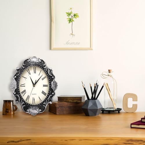 ZAVOOS 14 Inch Retro Wall Clock, Battery Operated Quartz Movement - Image 5