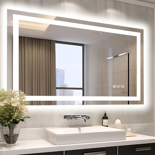 EchosLife 48"x30" LED Bathroom Mirror by EchosLife