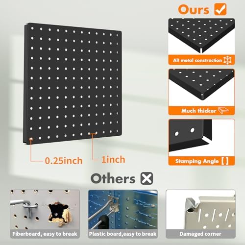 Peg Board, Heavy Duty Pegboard Wall Organizer - Image 3
