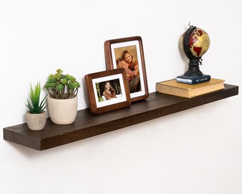 Marsmiles 40in Solid Wood Floating Shelves by Marsmiles