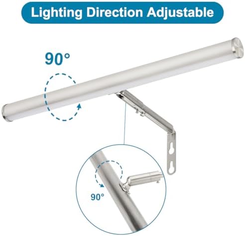 LED Picture Lights for Paintings Plug in, 14 inch 4W Adjustable Art Light - Image 2