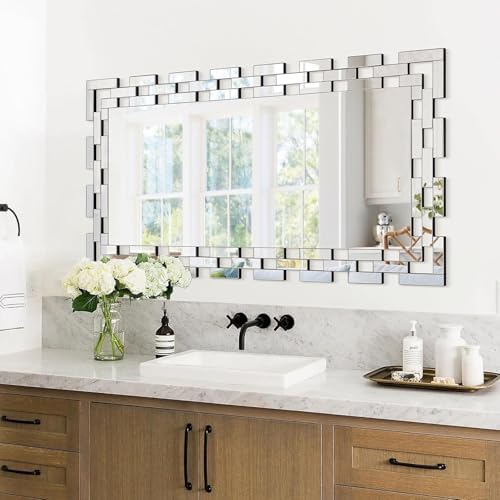 Chende Large Wall Mirrors for Decor, Modern Decorative Mirror for Entryway by ChendeMirror