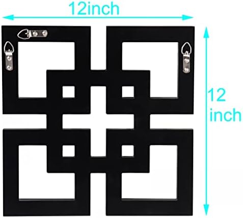 QMDECOR Square Mirrored Wall Decor Decorative Mirror 12x12 inches Modern - Image 2