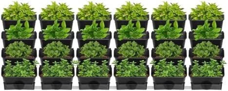 TFCFL 24 Pack Hanging Vertical Wall Planter, 12.99inch Wall Mounted Planter - Image 4