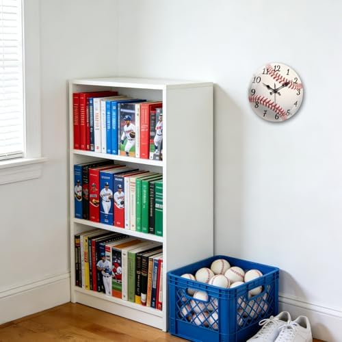 peacoblue Baseball Wall Clocks Battery Operated - Image 5
