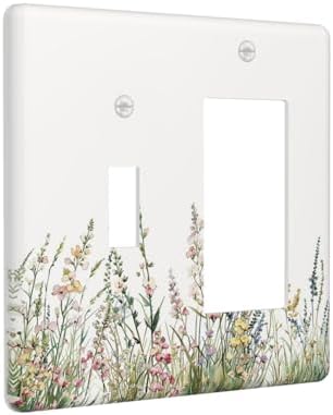 Outlet Covers Boho Wildflower Green Leaves Rustic Floral Botanical 1 Toggle 1 - Image 2