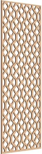 Resort Decorative Pierced Fretwork Wood Wall Panels, 21 3/8"W x 54 3/8"H x 1/4"T by EkenaMillwork