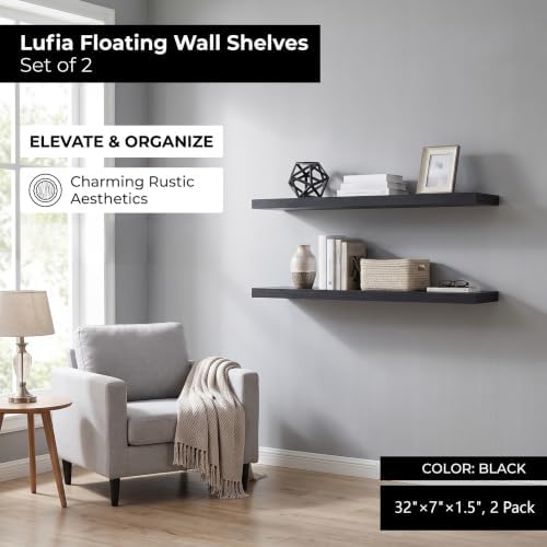 Lufia Floating Wall Shelves, MDF - Image 5