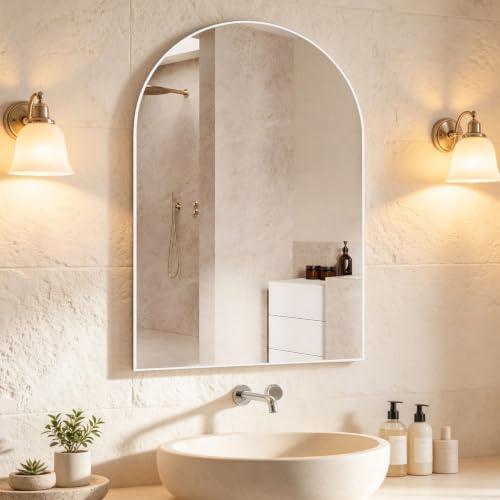 Wall Mounted Mirror, Arched Wall Mirror by NEUWEABY