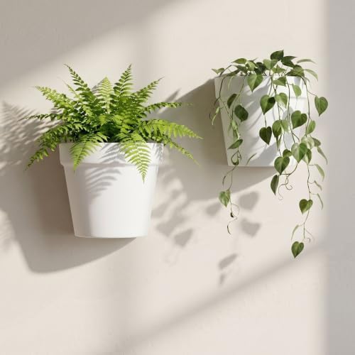 Asnext 2 Pack Indoor Wall Planter, 7.5 Inch Wall Planter Pot - Image 2