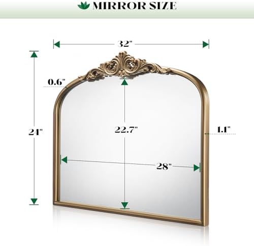 Vintage Gold Mirror - Image 3