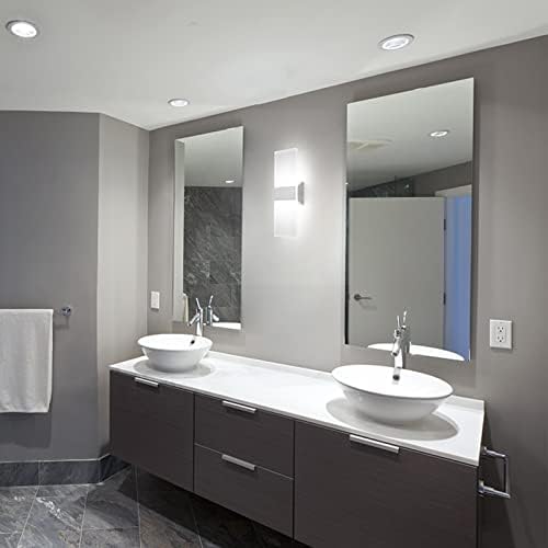 ChangM Modern Wall Sconce 12W, LED Wall Sconce Set of 4 Cool White - Image 5