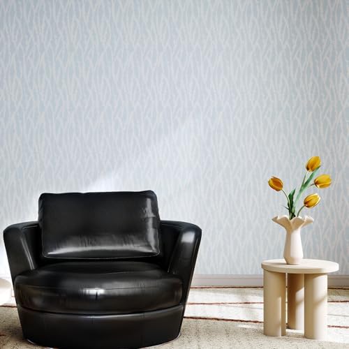 GloryTik Blue Peel and Stick Wallpaper Modern Wall Paper Peel and Stick - Image 7