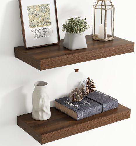 20 Inch Floating shelves for Wall, 8 Inch Deep, Invisible Brackets by Axeman