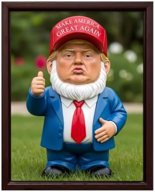 InkFlow Posters Garden Gnome Figurine Canvas Poster by InkFlowPosters