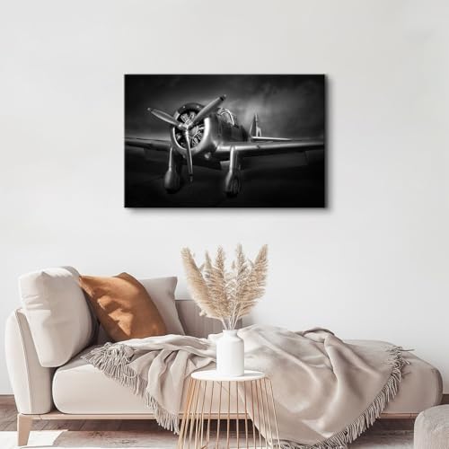 Airplane Canvas Wall Art for Men Bedroom - Image 4