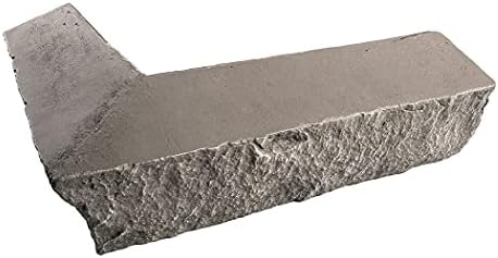 GenStone Faux Stacked Stone Outside Corner Ledger 14" x 2" x 3.5" in Kenai Color by GenStone