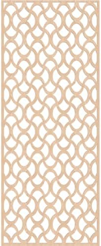 33 3/8"W x 84 3/8"H x 3/8"T Resort Decorative Fretwork Wood Wall Panels - Image 2