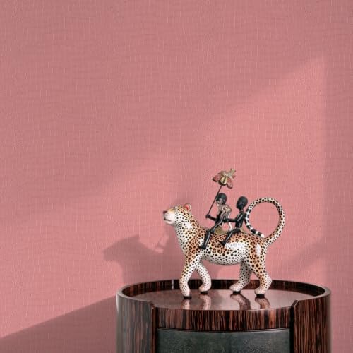 Zeeko Pink Coffee Crocodile Peel and Stick Wallpaper 17.3" x 984" - Image 4
