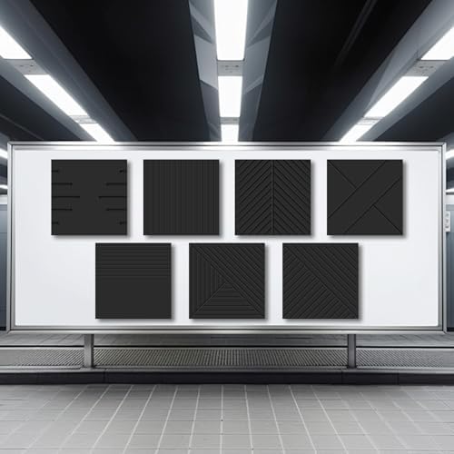 CIUIUTIC Acoustical Wall Panels, 6 Pack 20x20 Acoustic Wall Panels, Decorative - Image 3