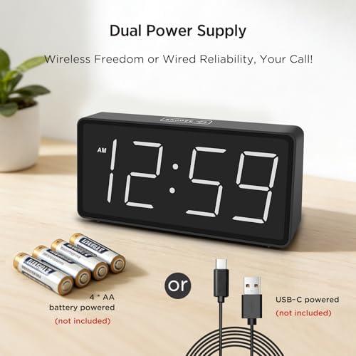Peakeep Battery Operated Digital Alarm Clock - Image 2
