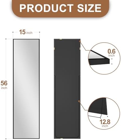 Delma Full Length Mirror with Stand - Image 5