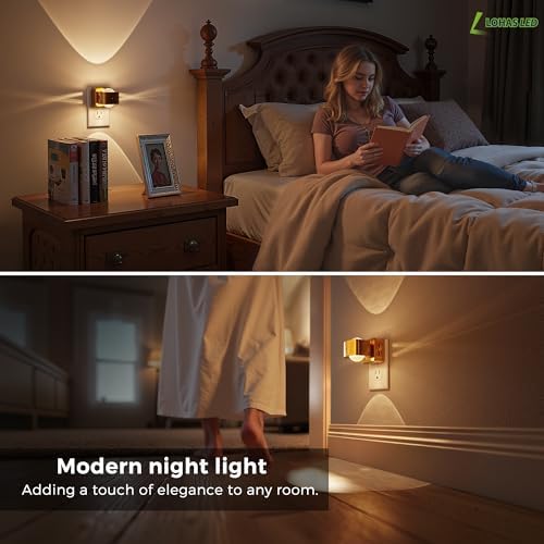 L LOHAS LED Night Light Projector, Night Lights Plug into Wall Light Sensor - Image 6