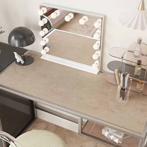 VaryPaper Light Beige Brown Crushed Velvet Wallpaper Peel and Stick 15.7"x78.7" - Image 4