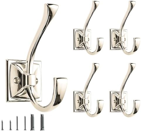 5 Pack Decorative Heavy Duty Towel Hooks by CABDM