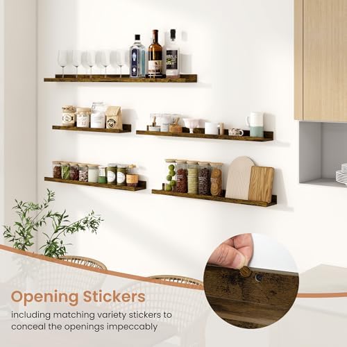 Dreamland Picture Ledge Shelf for Wall, Floating Shelves Set of 2, 16 inch Long - Image 7